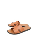 Hermes Marron Glaise Izmir Chevre Liegee Sandal 43.5