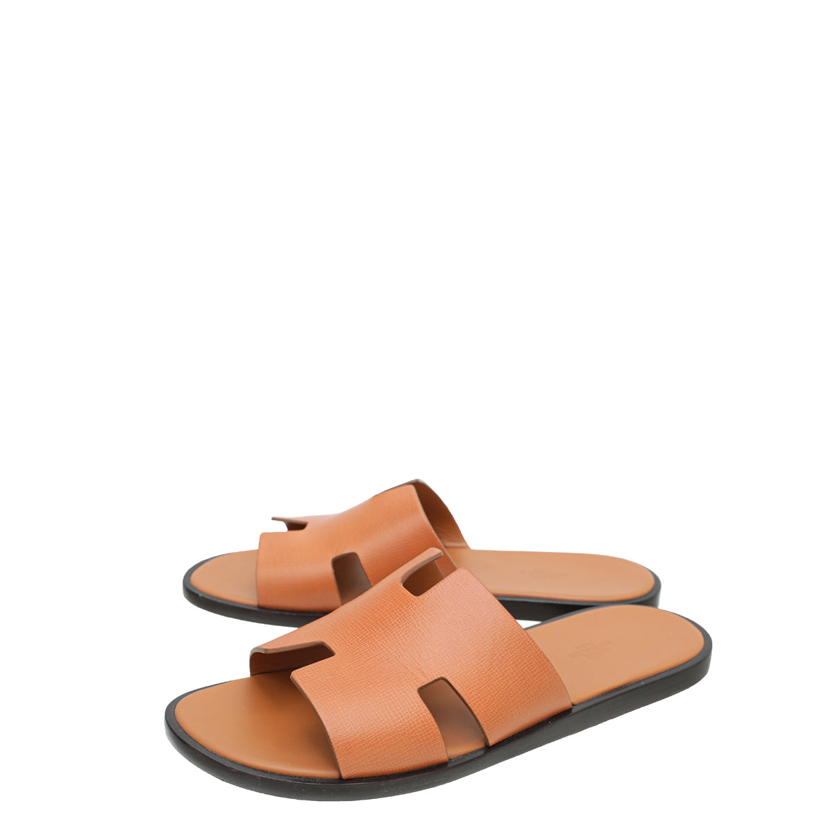 Hermes Marron Glaise Izmir Chevre Liegee Sandal 43.5