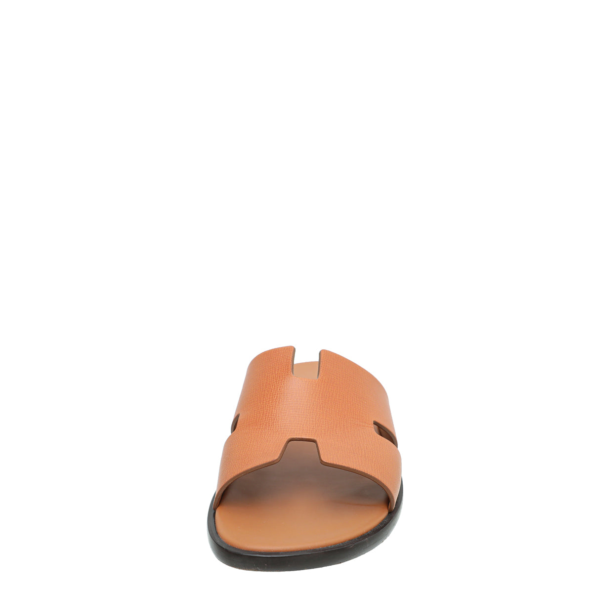 Hermes Marron Glaise Izmir Chevre Liegee Sandal 43.5