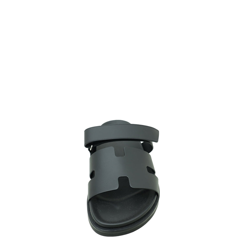 Hermes Noir Chypre Sandal 43