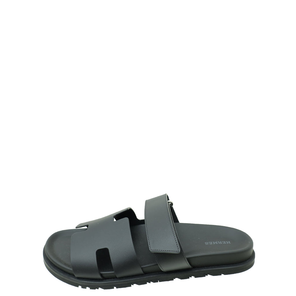 Hermes Noir Chypre Sandal 43