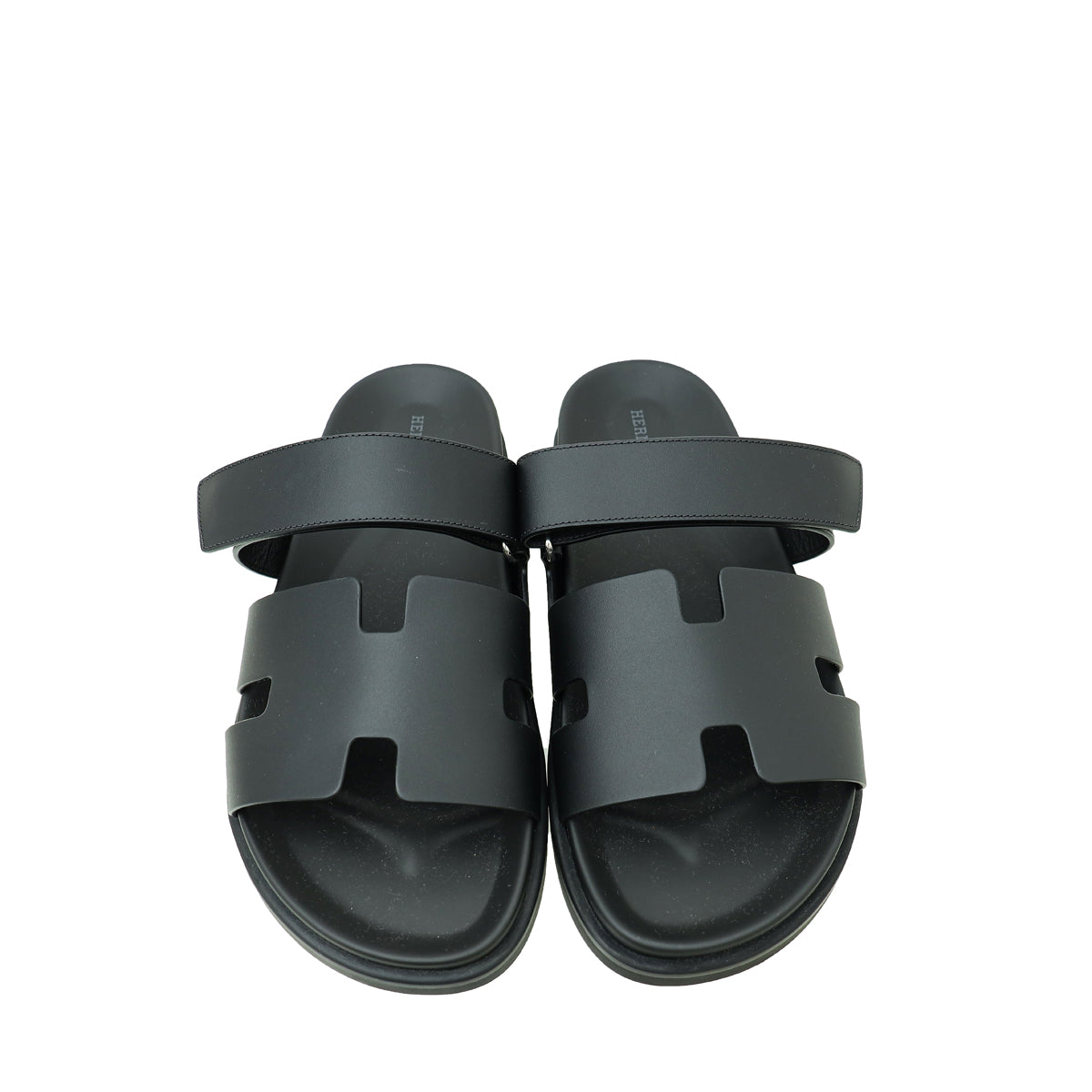 Hermes Noir Chypre Sandal 43