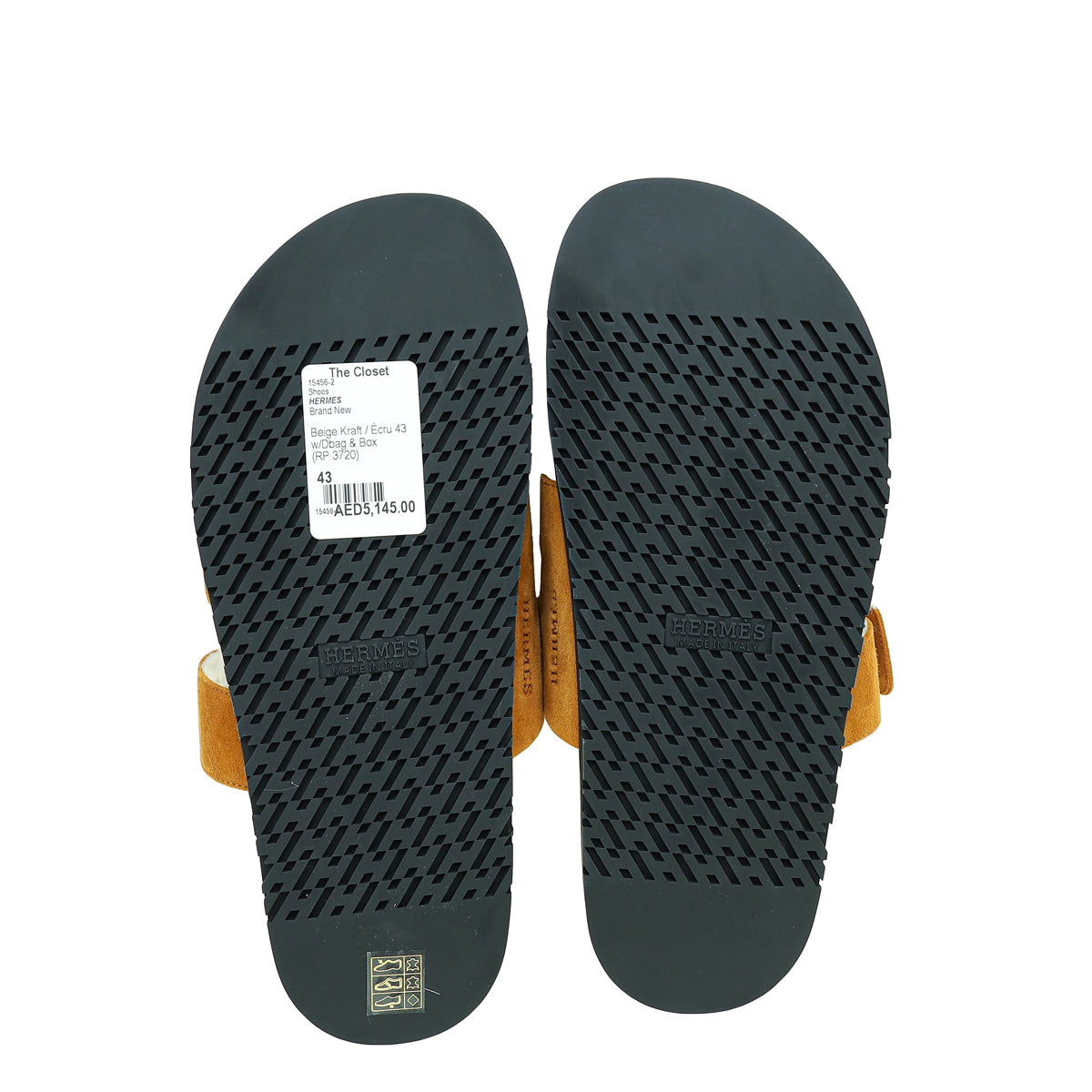 Hermes Bicolor Suede Shearling Chypre Sandals 43