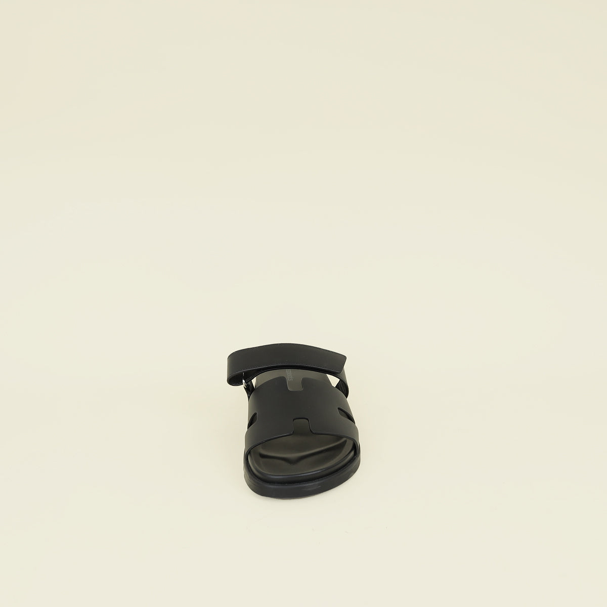 Hermes Noir Chypre Sandals 44.5