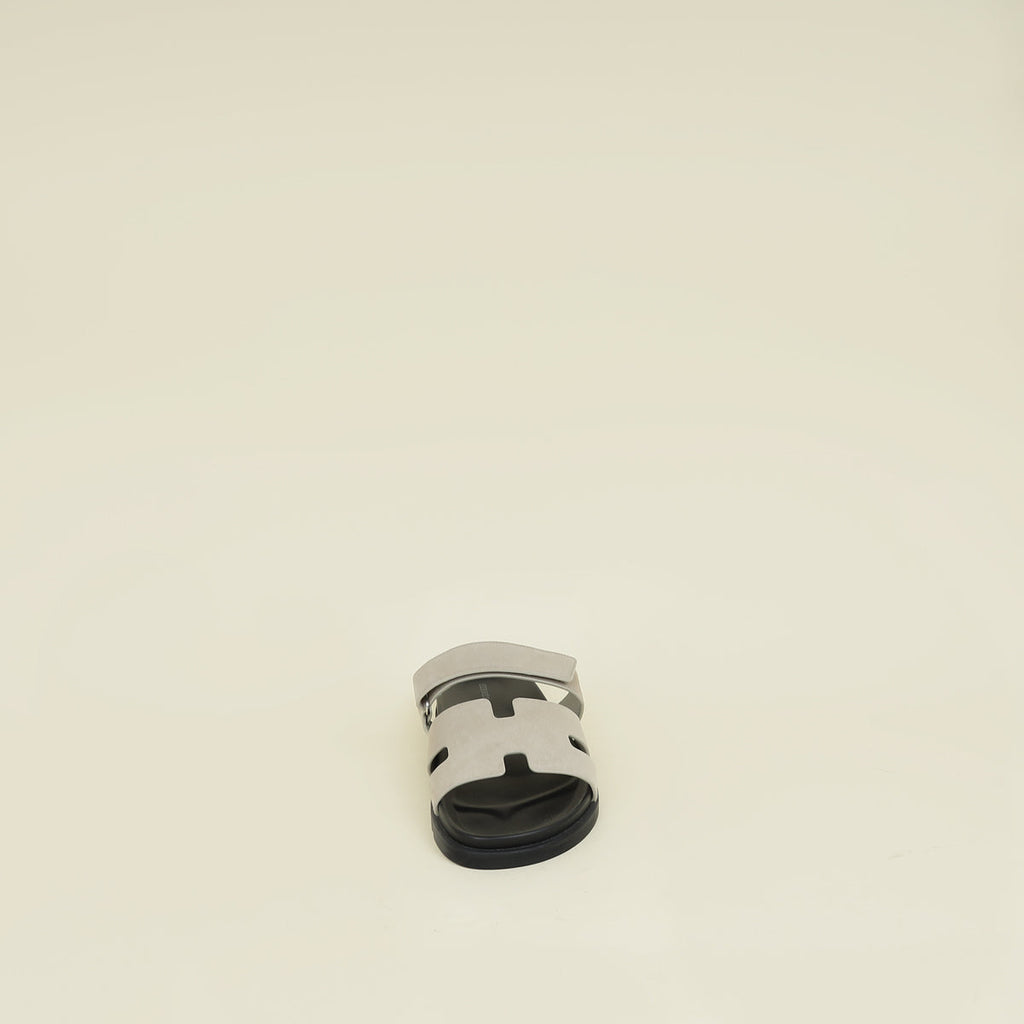 Hermes Beige Esquisse Chypre Goatskin Men's Sandal 44.5