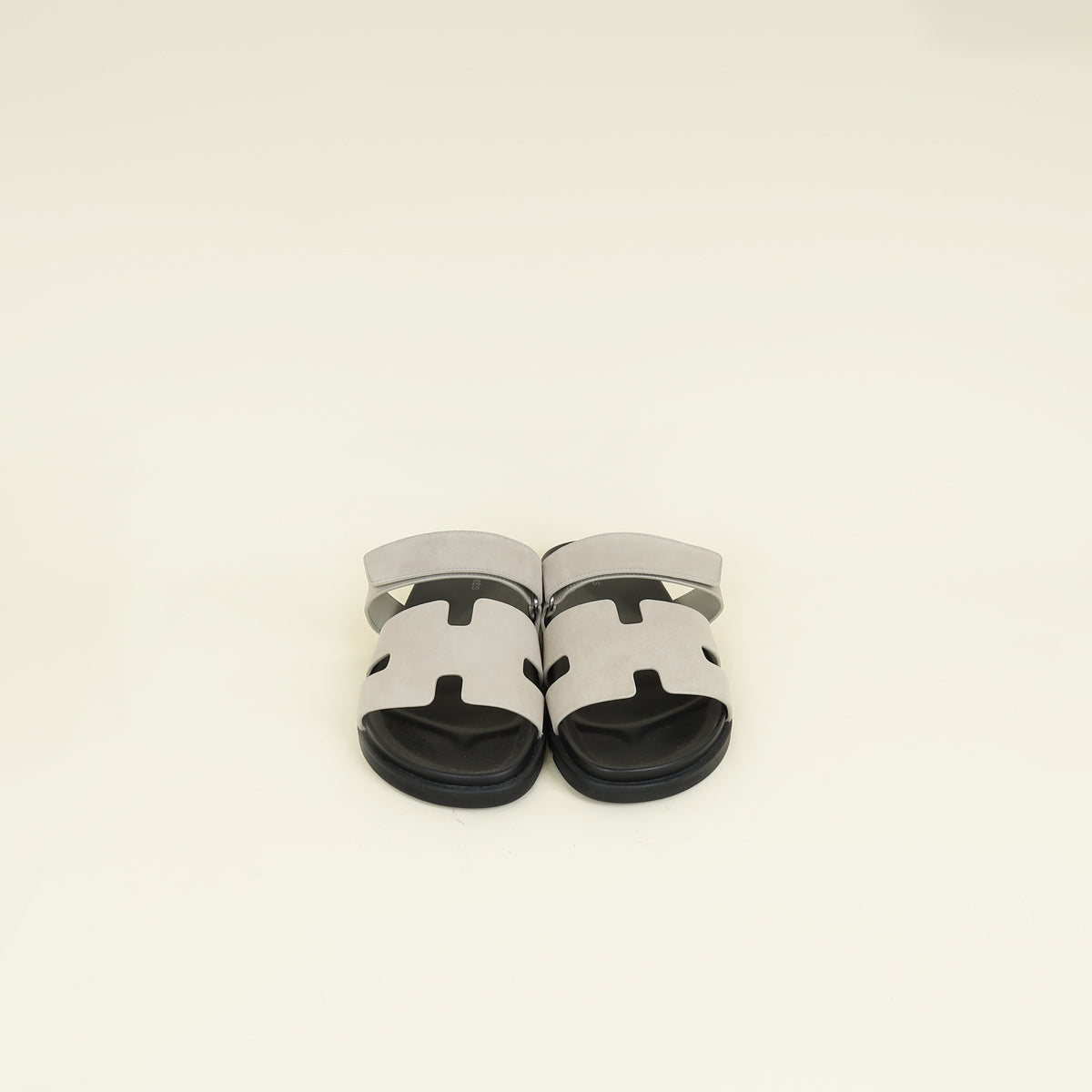Hermes Beige Esquisse Chypre Goatskin Men's Sandal 44.5