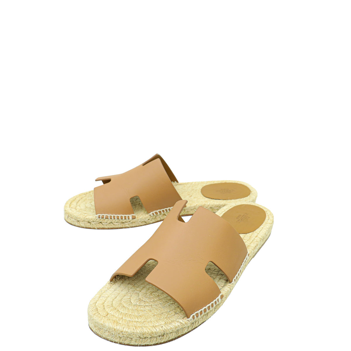 Hermes Naturel Safari Antigua Espadrille 44