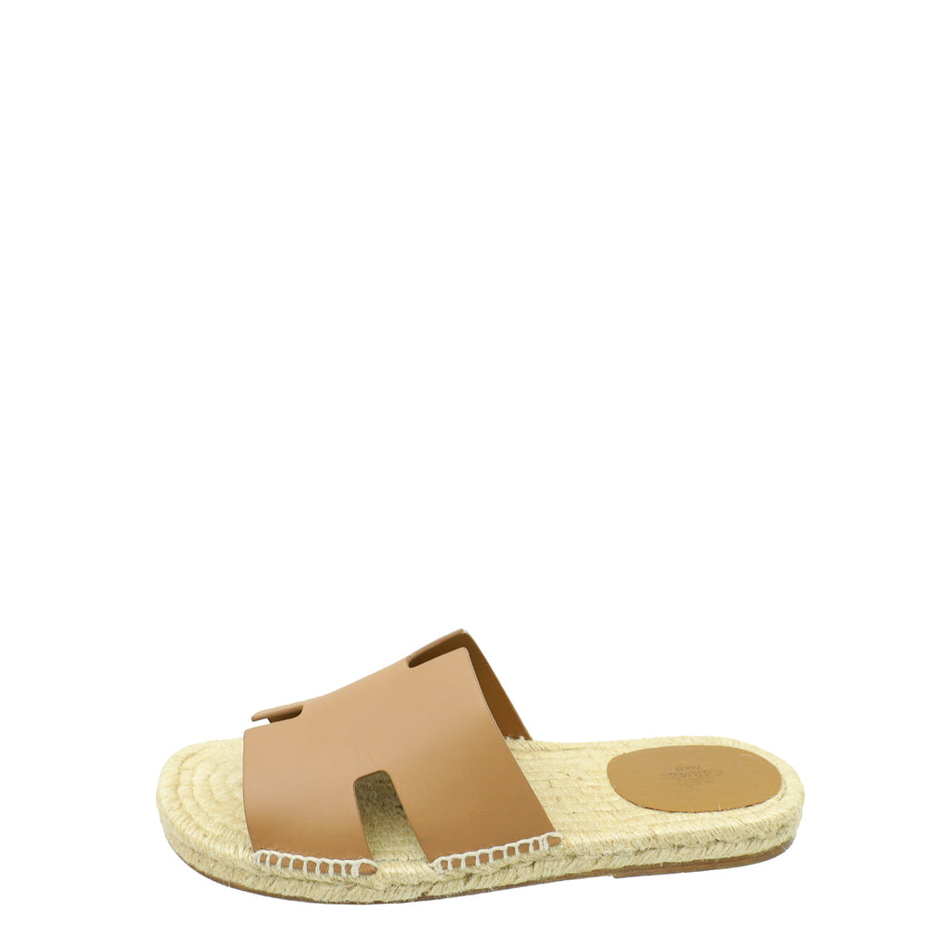 Hermes Naturel Safari Antigua Espadrille 44