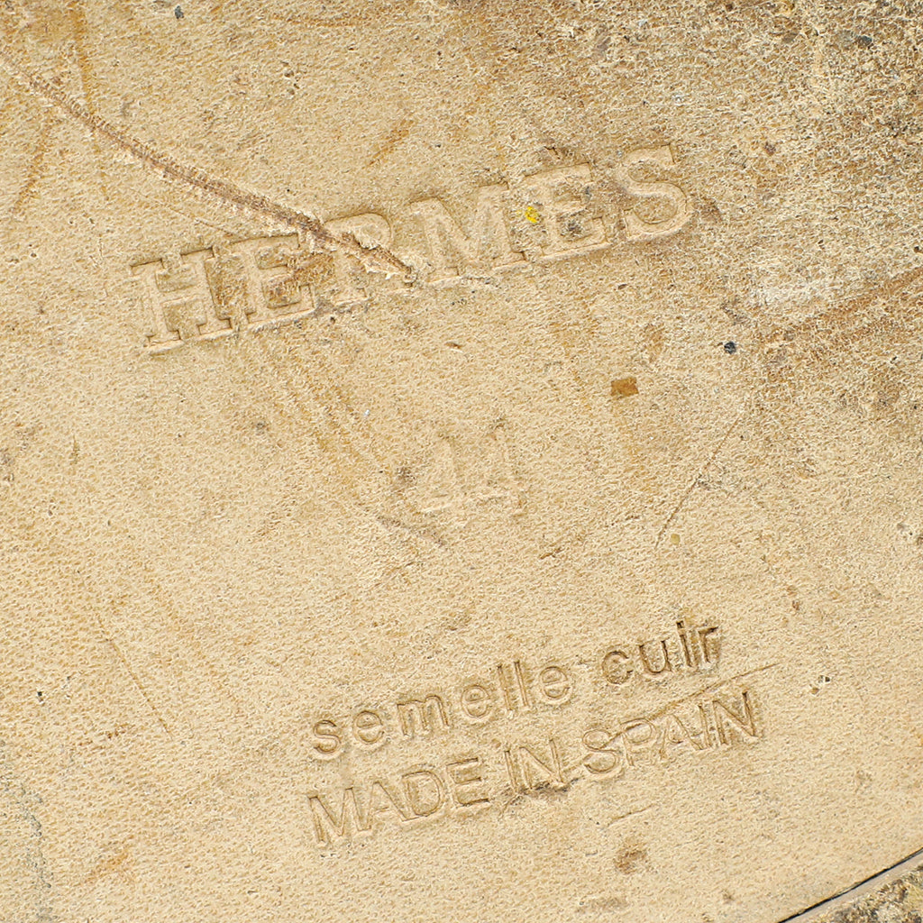 Hermes Naturel Safari Antigua Espadrille 44