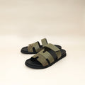 Hermes Vert Toundra Suede Chypre Sandal 44