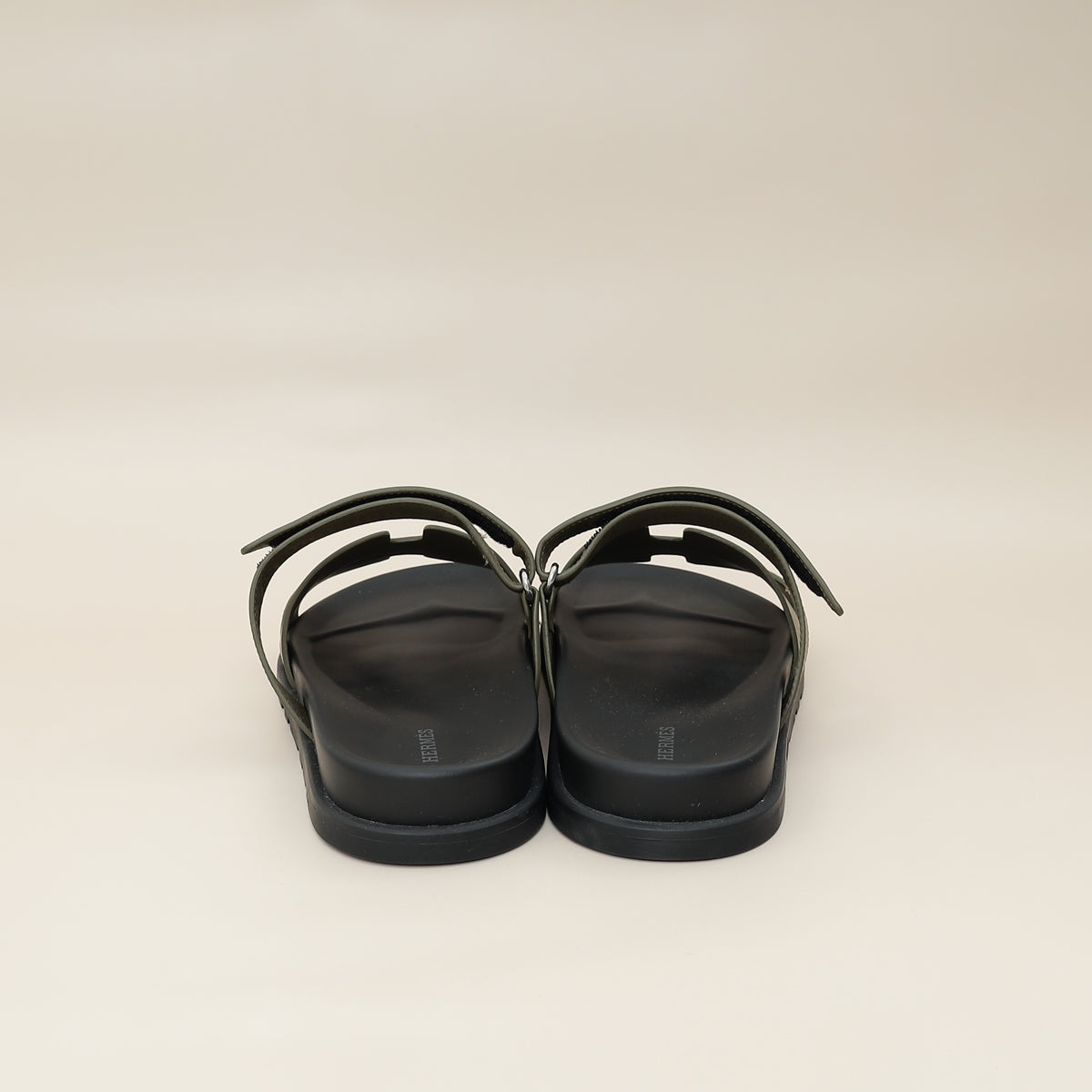 Hermes Vert Toundra Suede Chypre Sandal 44