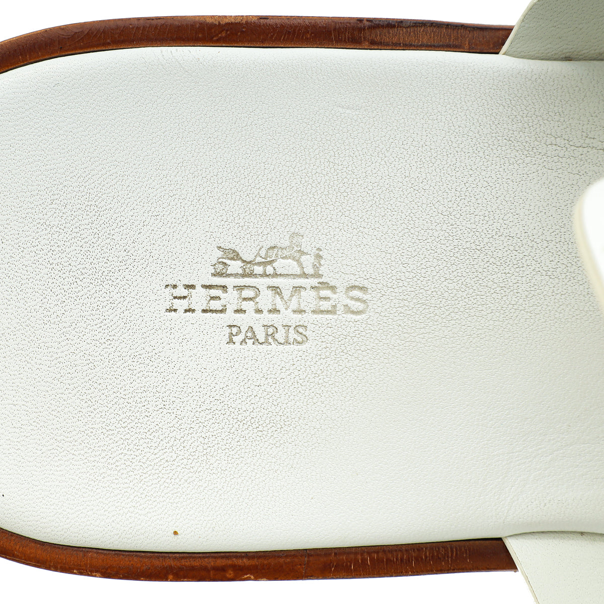 Hermes Blanc Arles Calfskin Mule 45