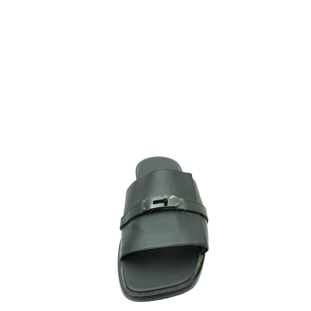 Hermes Noir Gabriel Sandal 45