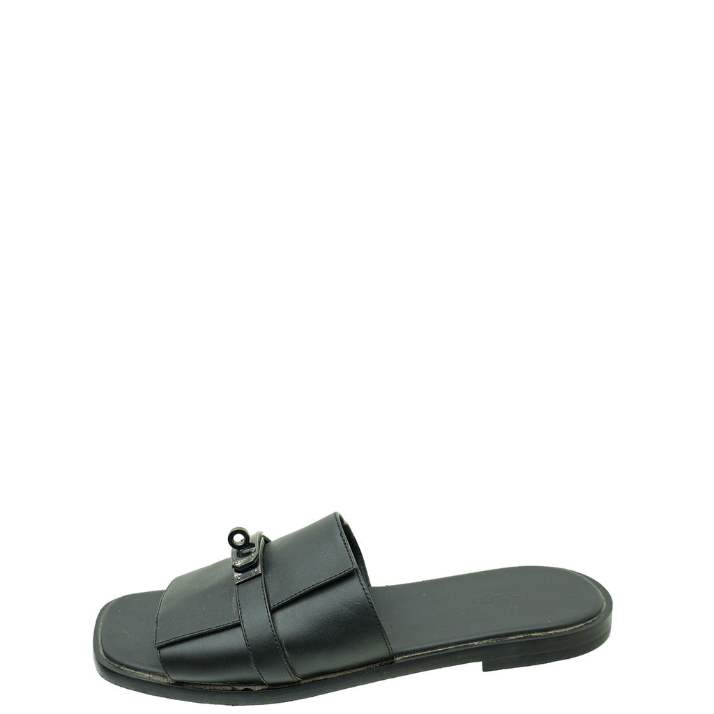 Hermes Noir Gabriel Sandal 45