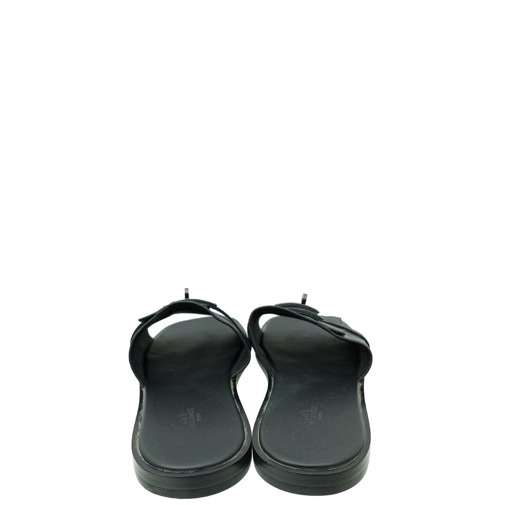 Hermes Noir Gabriel Sandal 45