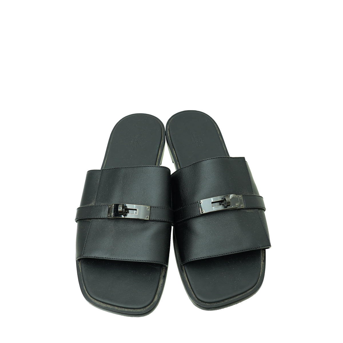 Hermes Noir Gabriel Sandal 45