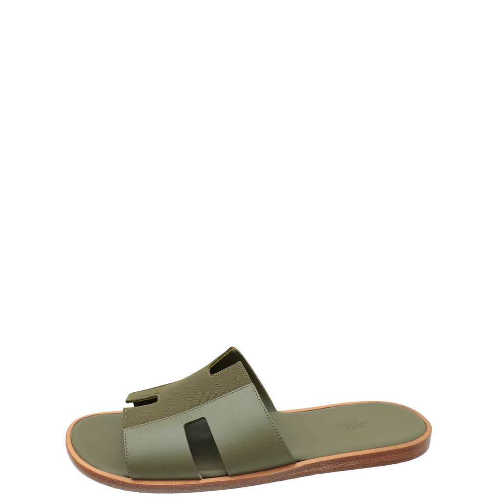 Hermes Vert Toundra Izmir Technical Sandal 45