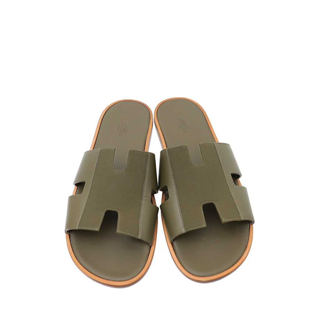 Hermes Vert Toundra Izmir Technical Sandal 45
