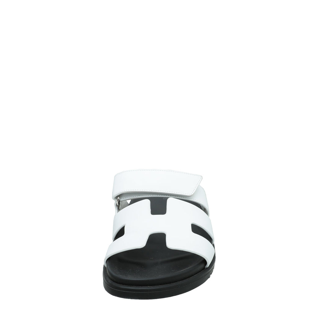 Hermes Blanc Chypre Sandal 39