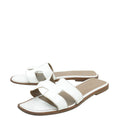 Hermes Blanc Oran Sandal 37.5