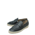 Hermes Noir Trip Goatskin Espadrille 39