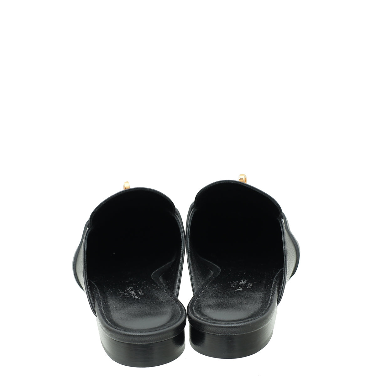 Hermes Noir OZ Mules 36