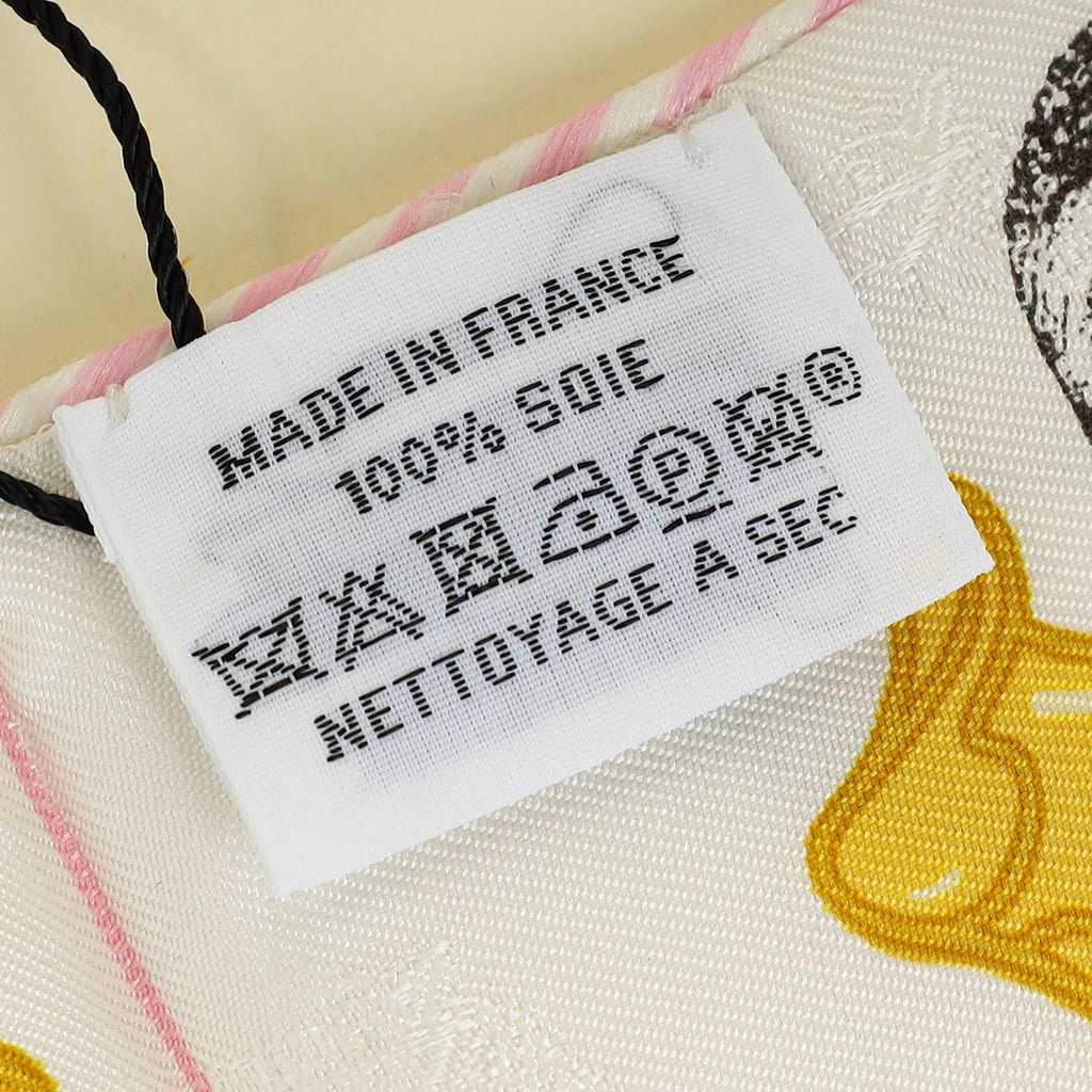Hermes Rainbow Moussoline Muslin Garde-Robe Pop Charms Printed Twilly