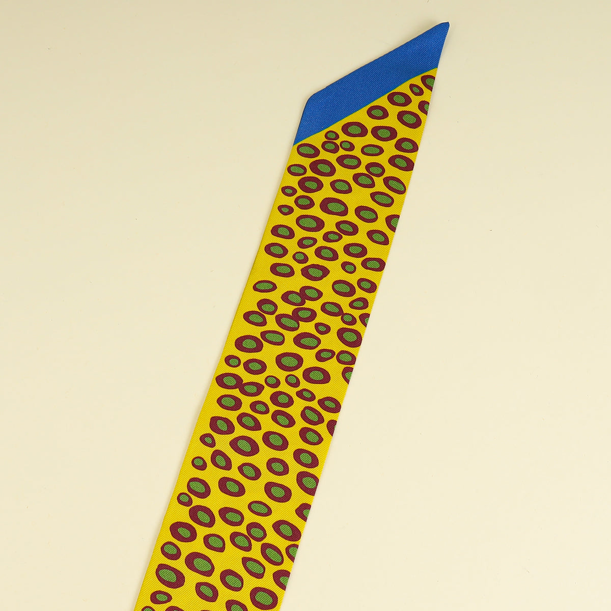 Hermes Yellow Multicolor Under the Waves Printed Twilly