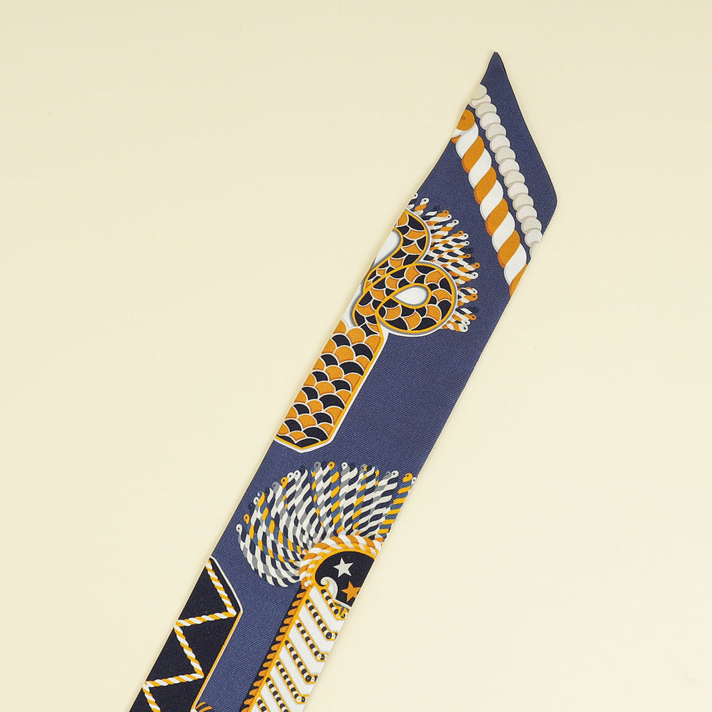 Hermes Tricolor Epaulettes de Gala Printed Twilly