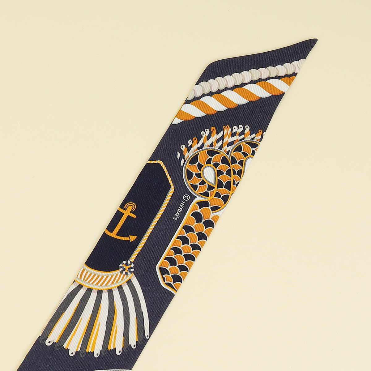 Hermes Tricolor Epaulettes de Gala Printed Twilly