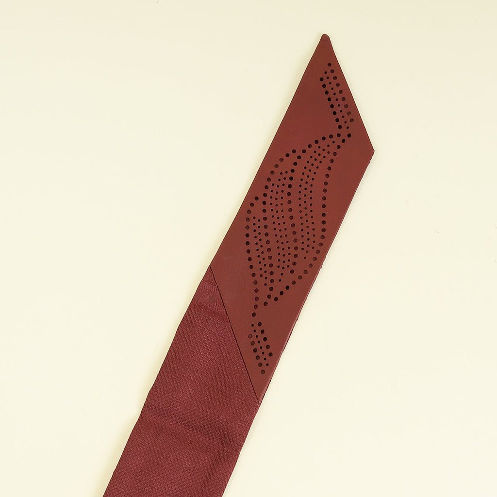 Hermes Bordeaux Quadrige pointes Cuir Twilly