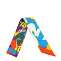 Hermes Tricolor Silk Graff Graffiti Twilly
