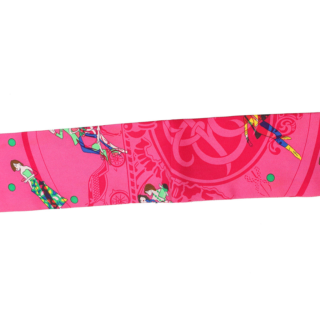 Hermes Multicolor Ex-Libris Les Parisie Silk Twilly