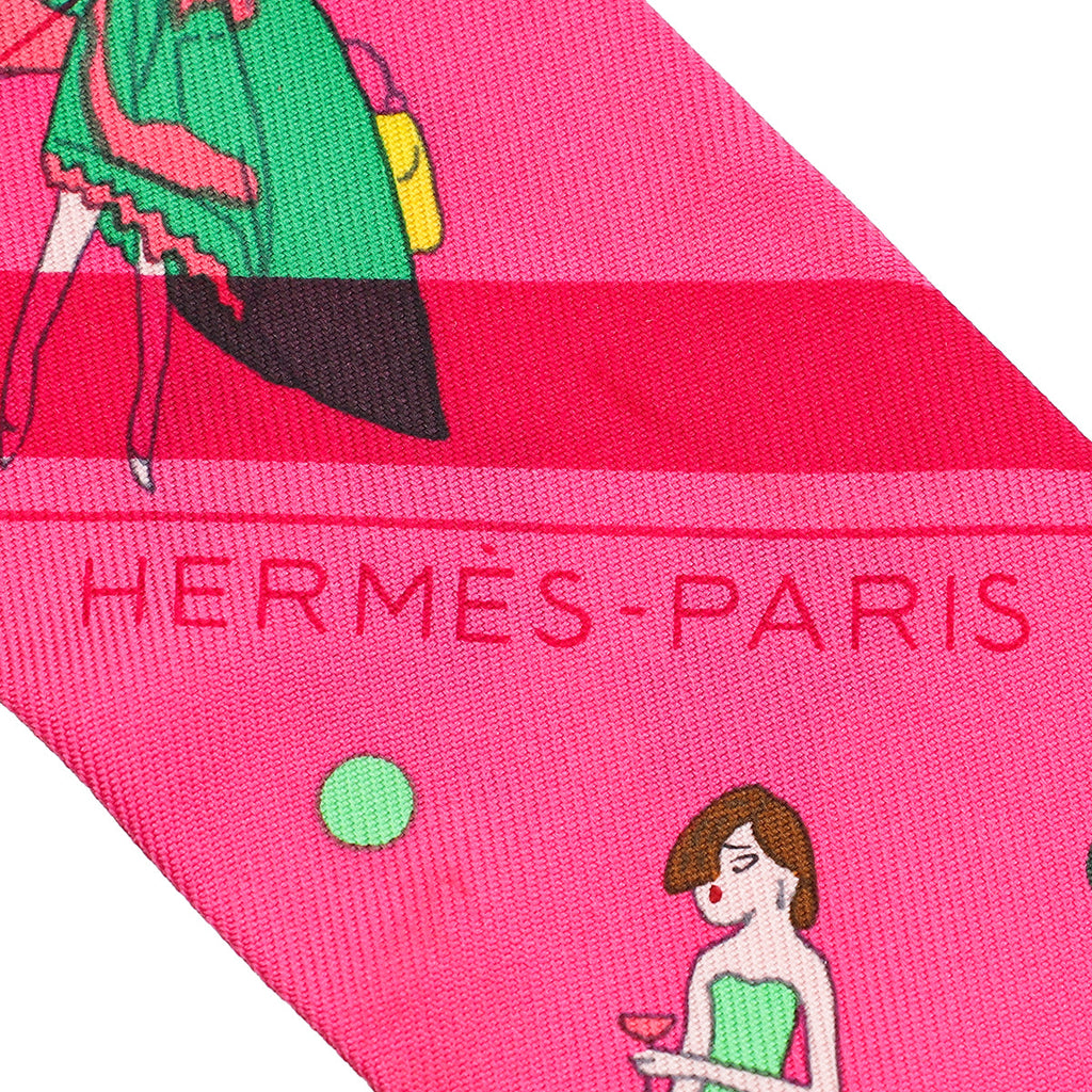Hermes Multicolor Ex-Libris Les Parisie Silk Twilly