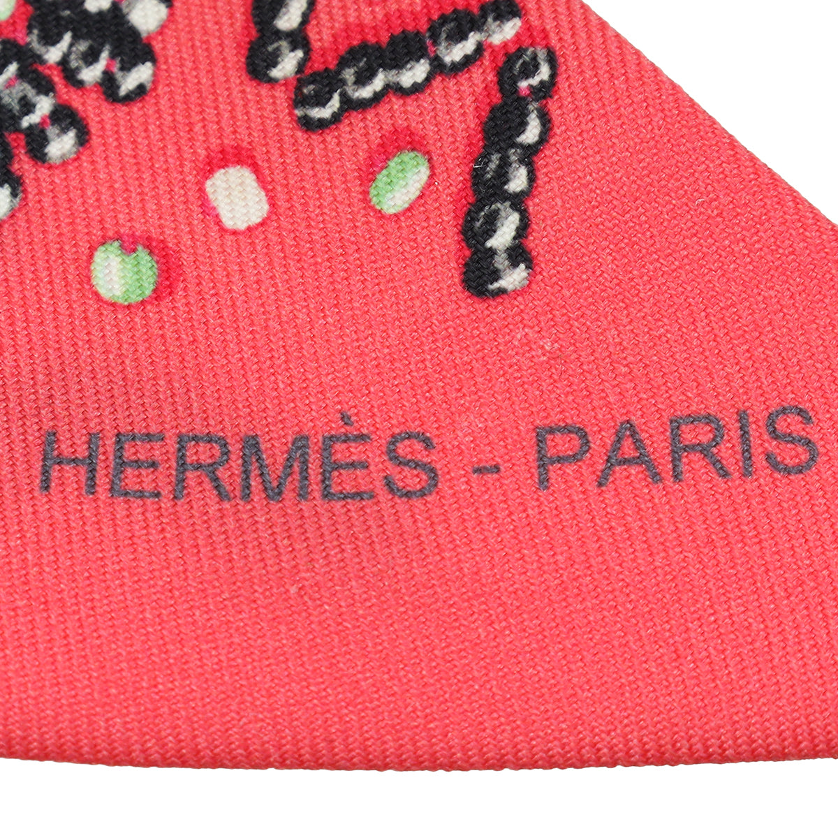 Hermes Bicolor Encre Silk Kelly En Perles Twilly