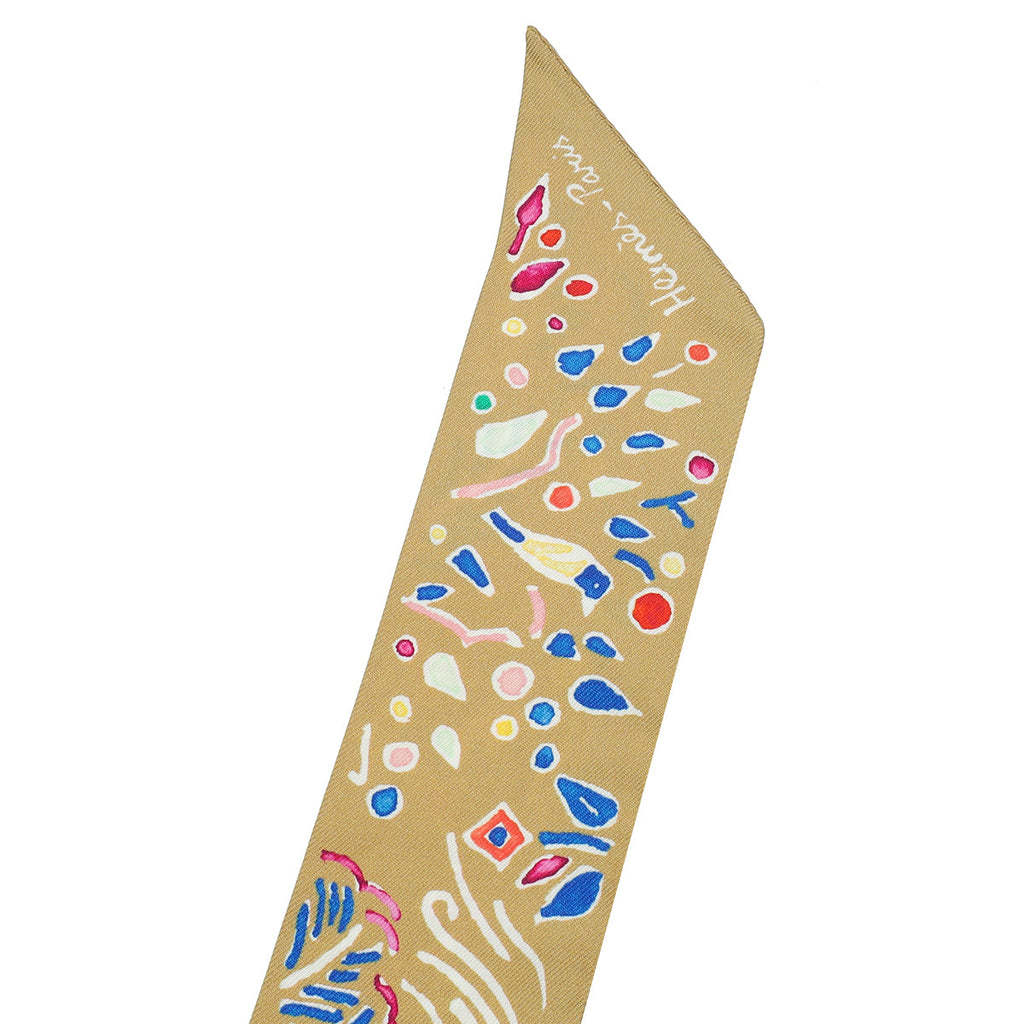 Hermes Multicolor Isola Di Primavera Silk Twilly
