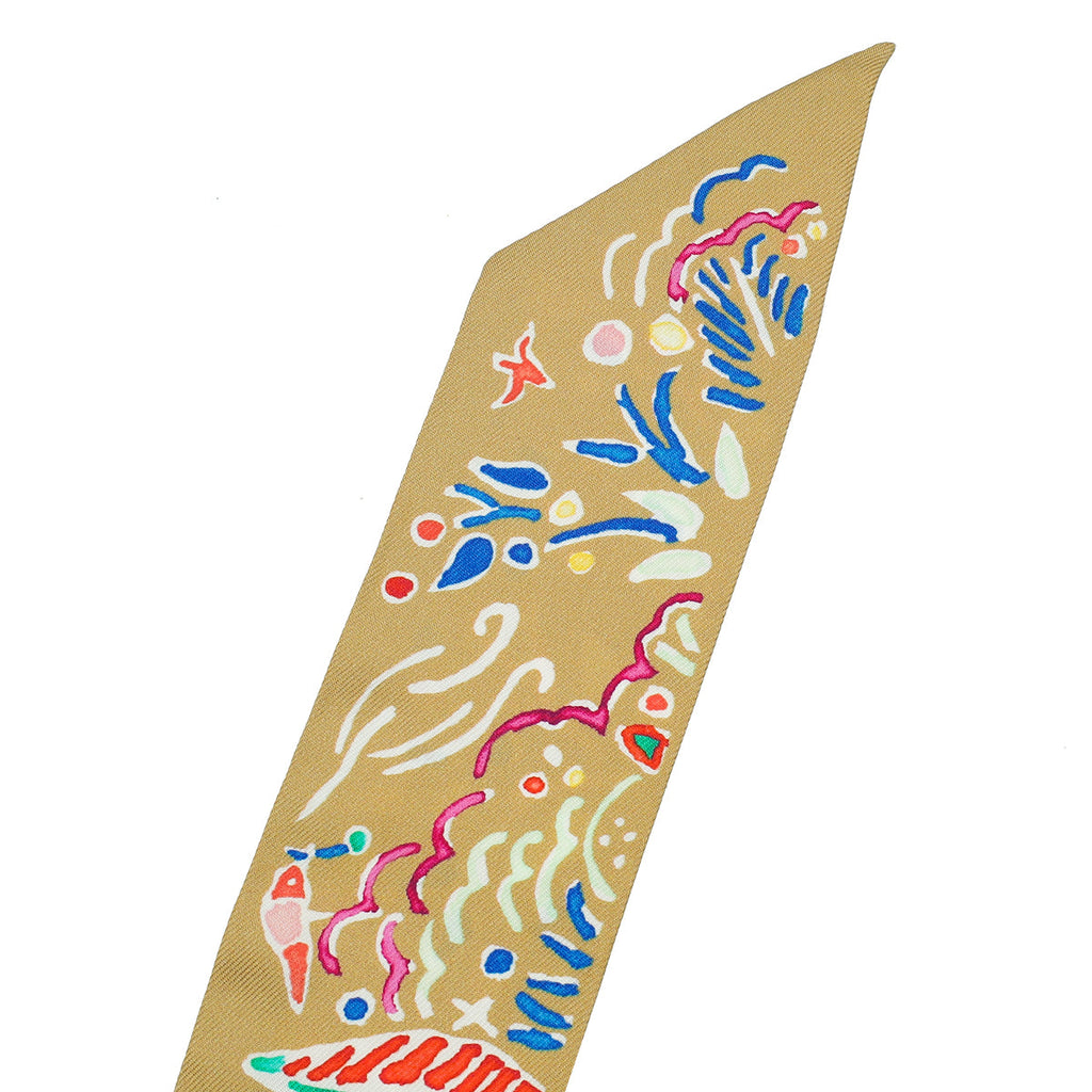 Hermes Multicolor Isola Di Primavera Silk Twilly