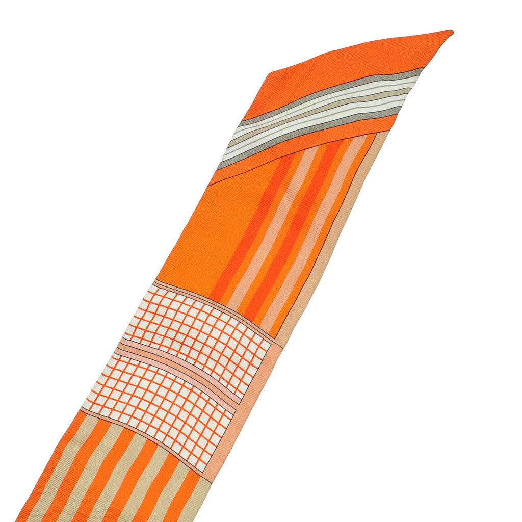 Hermes Bicolor Couvertures Nouvelles Silk Twilly