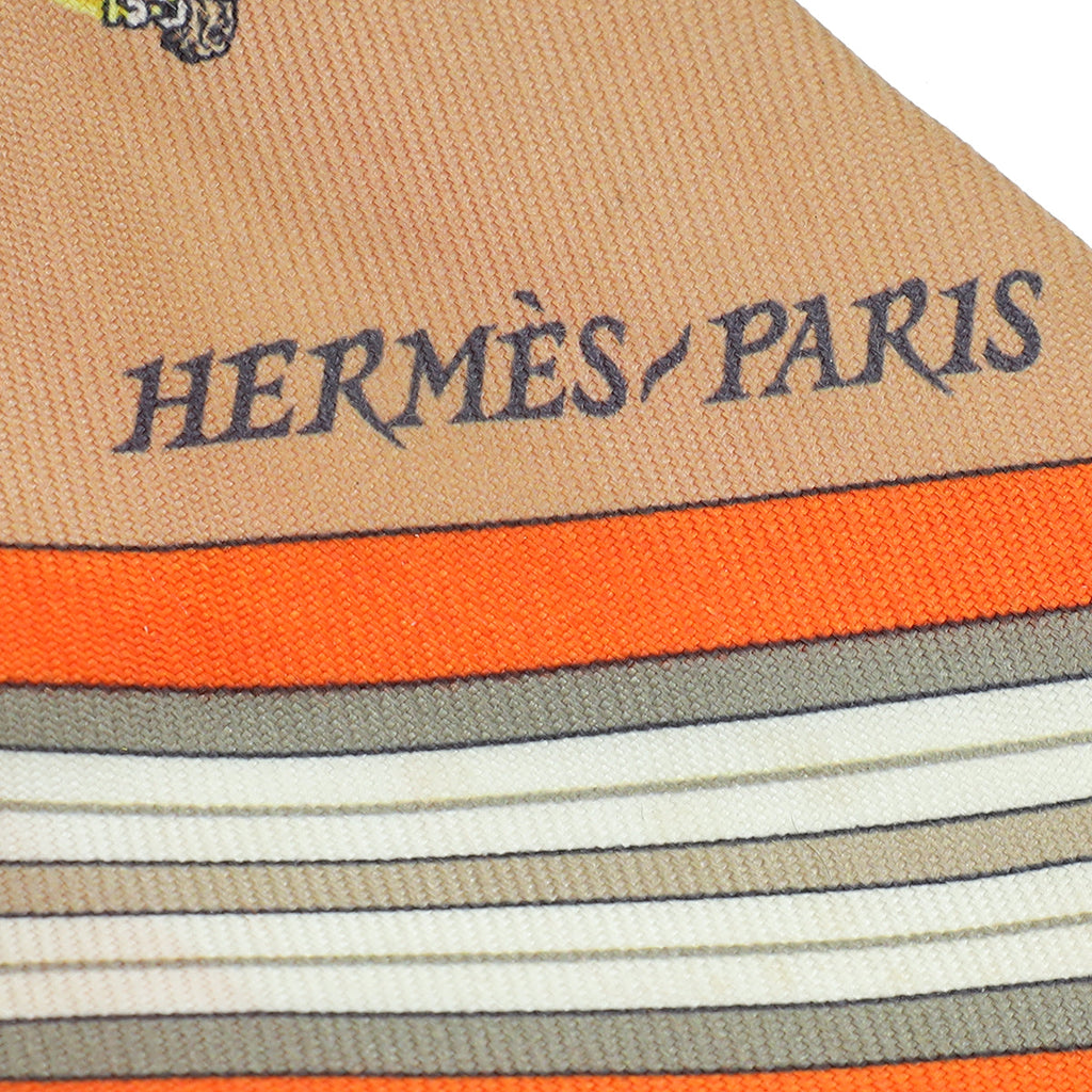Hermes Bicolor Couvertures Nouvelles Silk Twilly