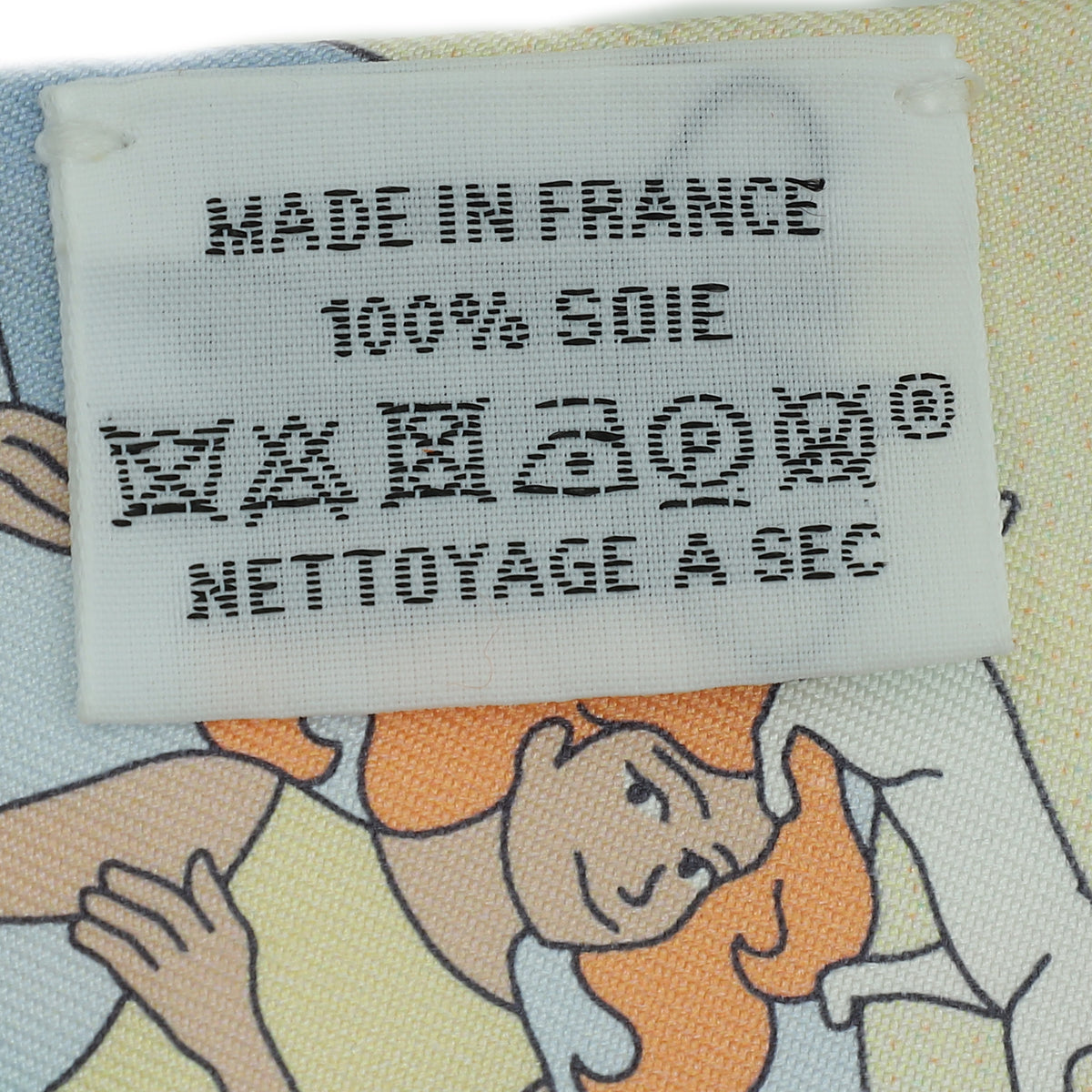 Hermes Tricolor Carres Volants Silk Twilly