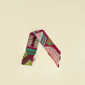 Hermes Multicolor Sangles En ZigZag Silk Twilly