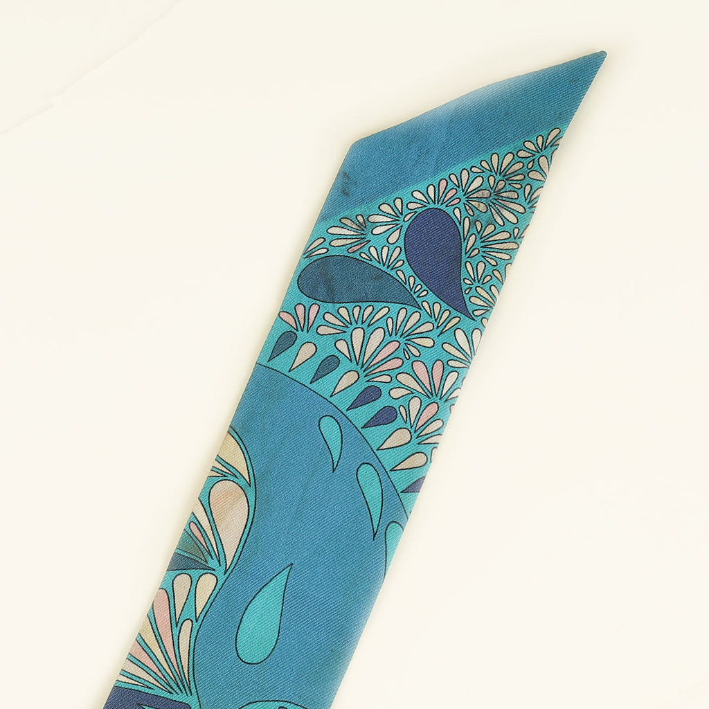 Hermes Multicolor Millefleurs Du Mexique Print Silk Twilly