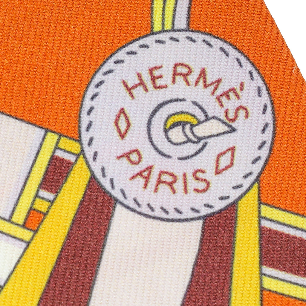 Hermes Multicolor Brides et Gris-Gris Twilly Scarf