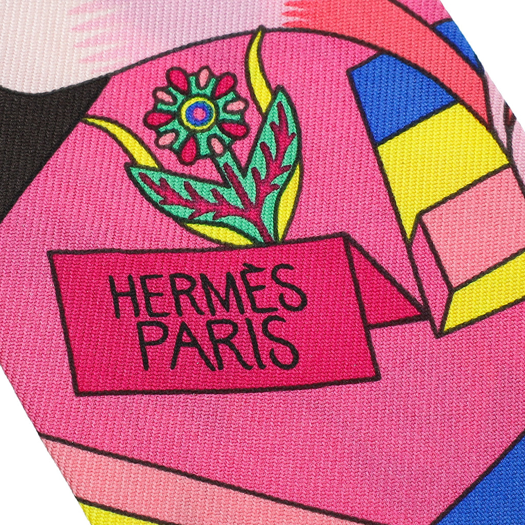 Hermes Bicolor Silk La Source de Pegase Twilly