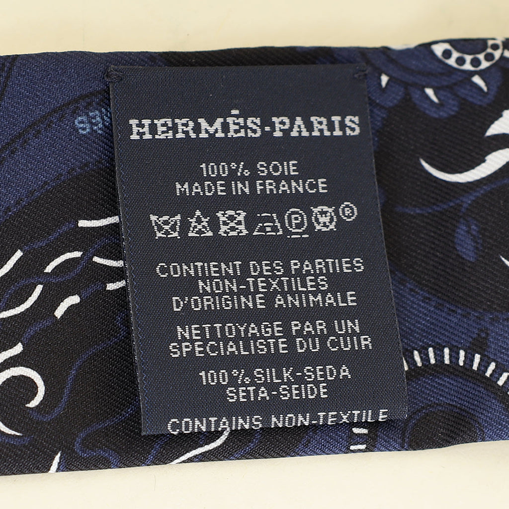 Hermes Bleu Festival des Amazones Bandana Folk Twilly