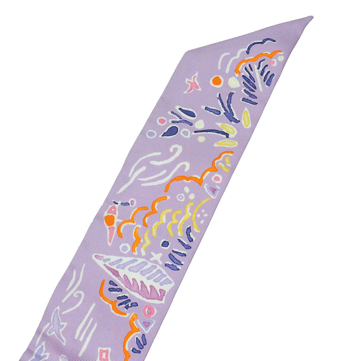 Hermes Lilas Multicolor Isola Di Primavera Silk Twilly