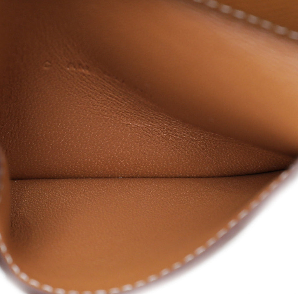 Hermes Gold MC2 Euclide Card Holder Case