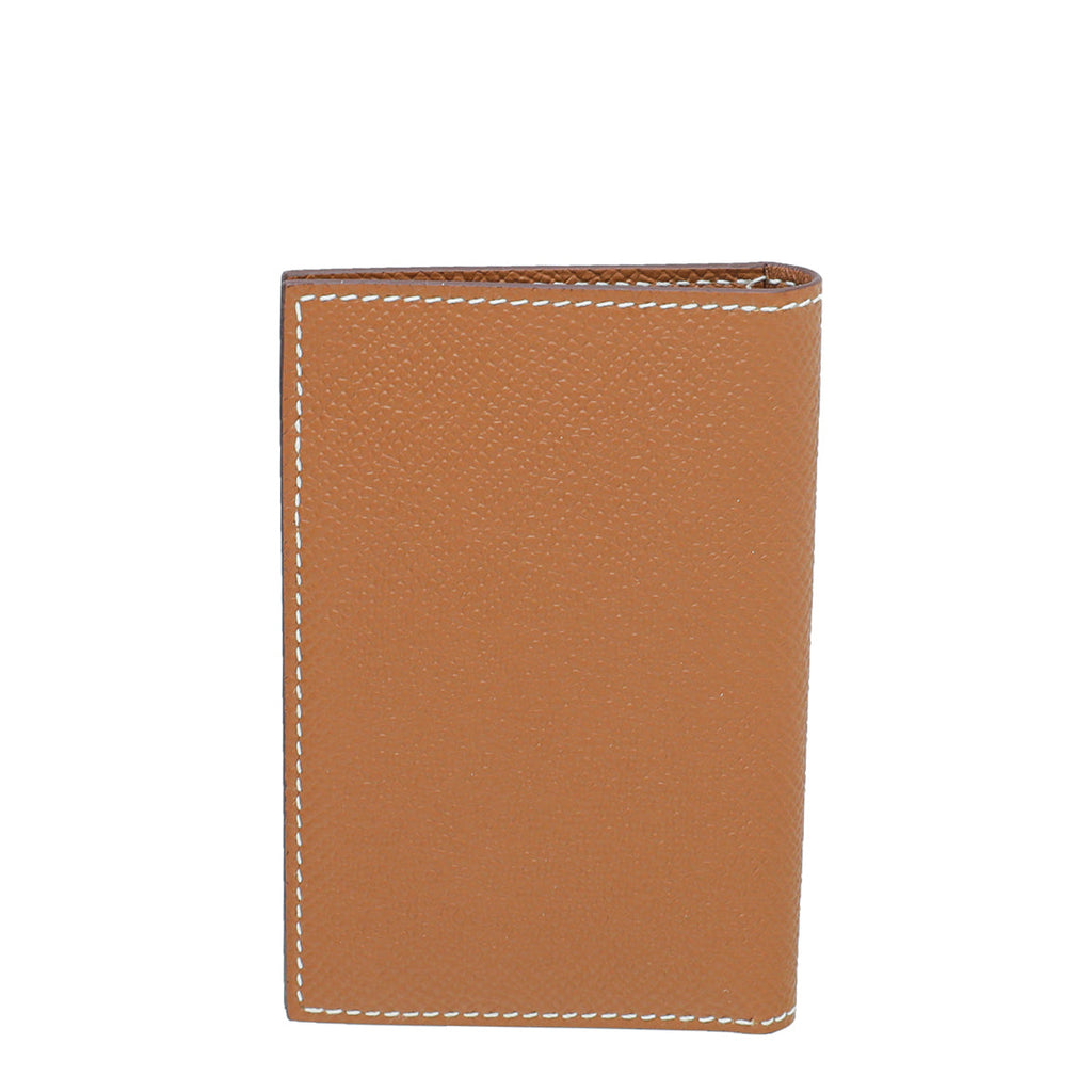 Hermes Gold MC2 Euclide Card Holder Case