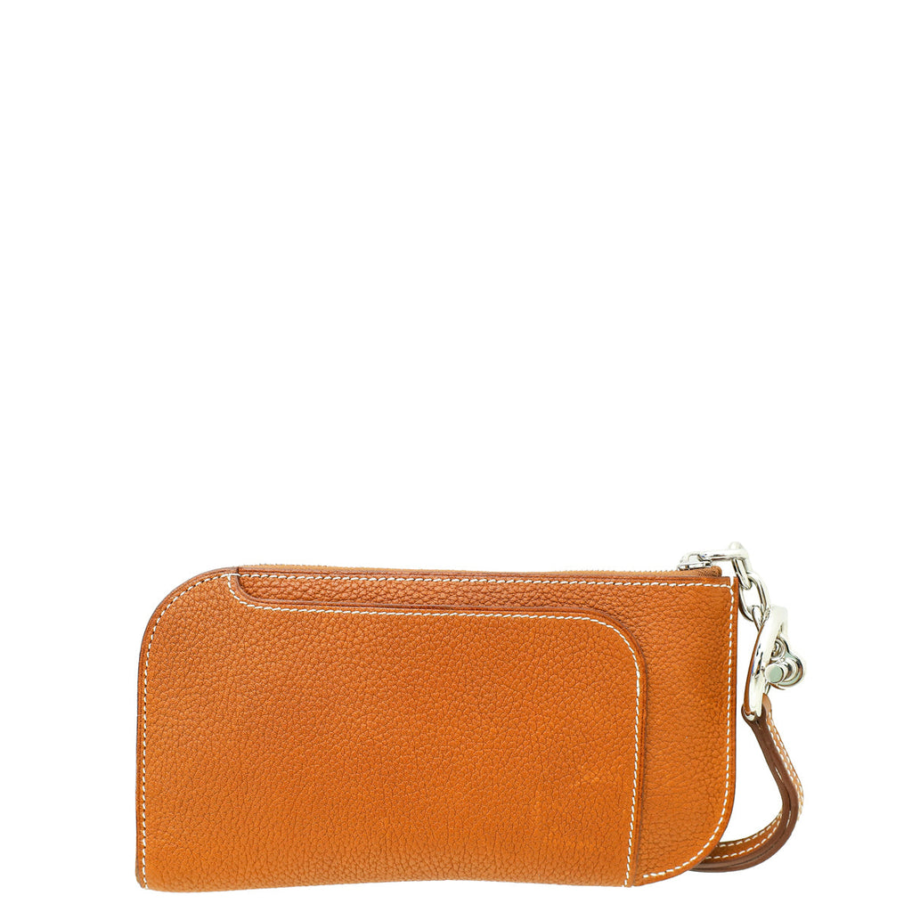 Hermes Gold Strap PM Evercolor Phone Case