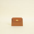 Hermes Gold Kelly Pocket Compact Wallet